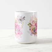 最高の母へ 世界の花束付き マザーズデイ 誕生日プレゼント コーヒーマグカップ (中央)
