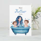 最高の母へ 愛する親子の絆をデザインしたカード カード (スタンド正面)
