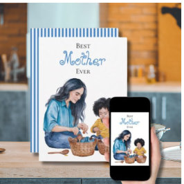 最高の母へ 愛する親子の絆をデザインしたカード カード