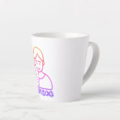 最高の母イラストレーションラテMAG カフェラテマグ (右アングル)