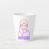 最高の母イラストレーションラテMAG カフェラテマグ (正面)