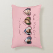 最高の母エカスタムバー4写真テンプレート アクセントクッション (正面(垂直))