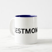 最高の母エカスタムバーMag - パーソナライズされた Coffee Cup ツートーンマグカップ (正面左)