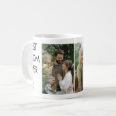 最高の母エバカスタムーパーソナライズされた家族 コーヒーマグカップ (正面左)