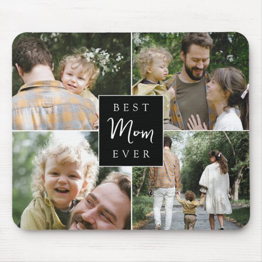 最高の母エバカスタムー家族の写真 マウスパッド (正面)