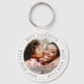 最高の母エバクラシックーシンプル キーホルダー (裏面)