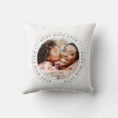 最高の母エバクラシックーシンプル クッション (裏面)