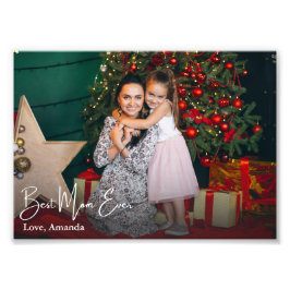 最高の母エバシンプルーカスタム フォトプリント           