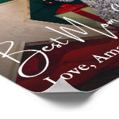 最高の母エバシンプルーカスタム ポスター (角)