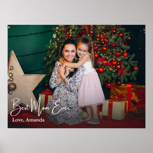 最高の母エバシンプルーカスタム ポスター (正面)