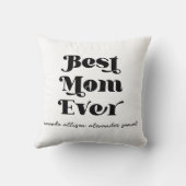 最高の母エバパーソナライズされた装飾用クッション クッション (裏面)