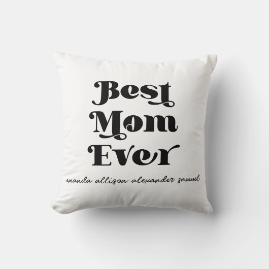 最高の母エバパーソナライズされた装飾用クッション クッション (正面)