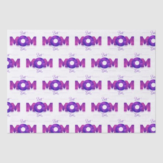 最高の母エバモダンタイポグラフィ |母の日 薄葉紙 (正面)