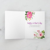 最高の母エバモダンーパープルブルーフローラ水色 カード (内部)