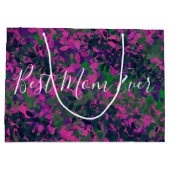 最高の母エバユニークーガーデン色彩の鮮やかフローラ ラージペーパーバッグ (裏面)