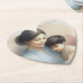 最高の母エバーウォーターイラストレーション ペーパーコースター (アングル)