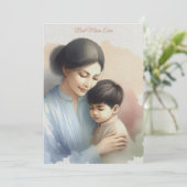 最高の母エバーウォーターイラストレーション 招待状 (スタンド正面)