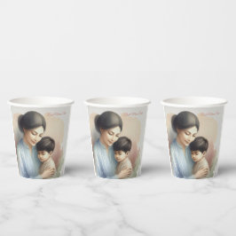 最高の母エバーウォーターイラストレーション 紙コップ