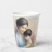 最高の母エバーウォーターイラストレーション 紙コップ (正面)
