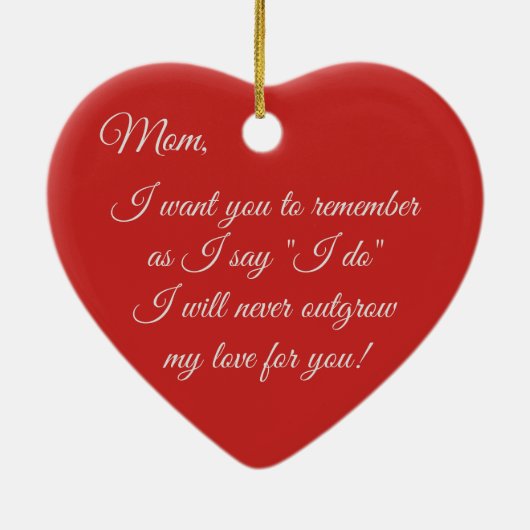 最高の母エバーオーナメント セラミックオーナメント (裏面)