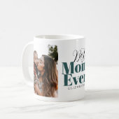 最高の母エバータイポグラフィカスタマイズ コーヒーマグカップ (正面左)