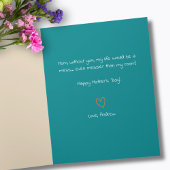 最高の母エバータイポグラフィフローラ母の日 カード