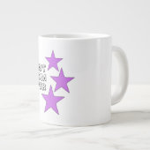 最高の母エバータイポグラフィ ジャンボコーヒーマグカップ (正面右)