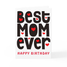 最高の母エバーハートレッド白黒誕生日