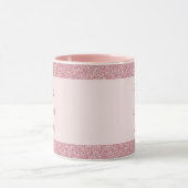 最高の母エバーバラ金ゴールドグリッターテンプレート マグカップ (中央)