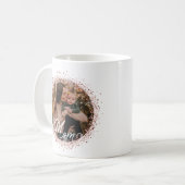 最高の母エバーバラ金ゴールドグリッター母の日 コーヒーマグカップ (正面左)