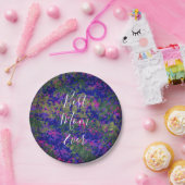 最高の母エバーパープルブルーガーデンフローラ色彩の鮮やか ペーパープレート (パーティー)