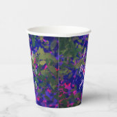 最高の母エバーパープルブルーガーデンフローラ色彩の鮮やか 紙コップ (右)