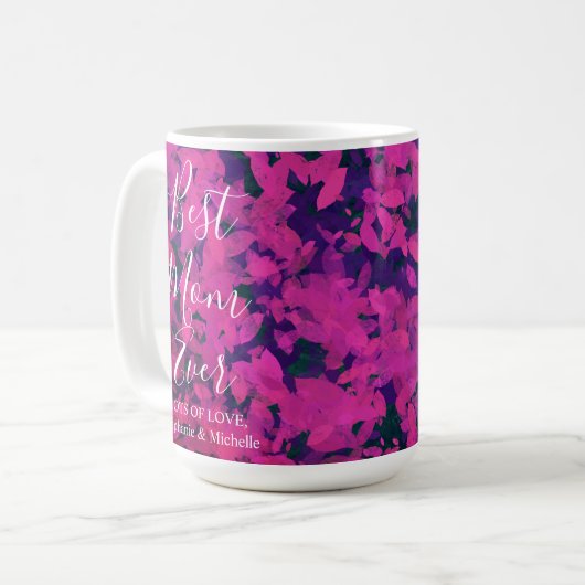 最高の母エバーピンクフローラ園 コーヒーマグカップ (正面左)