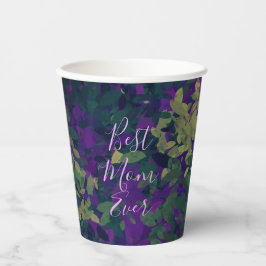 最高の母エバーフローラガーデンハンド色彩の鮮やか 紙コップ