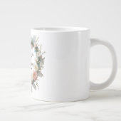 最高の母エバーフローラリースエレガント – ジャンボマグ ジャンボコーヒーマグカップ (右)