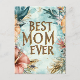 最高の母エバーフローラ母の日の休日はがき シーズンポストカード