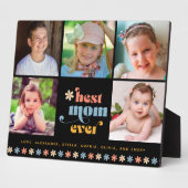 最高の母エバーボホレトロ5枚 フォトプラーク (側面)