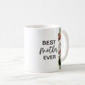 最高の母エバー写真テンプレートモダン コーヒーマグカップ (正面右)