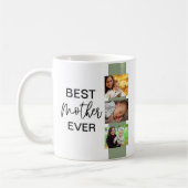 最高の母エバー写真テンプレートモダン コーヒーマグカップ (左)