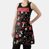 最高の母エバー名前をカスタムするキノコフローラエプロン エプロン (インサイチュ)