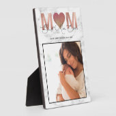 最高の母エバー引用文母の日フォトバラ金ゴールド フォトプラーク (側面)