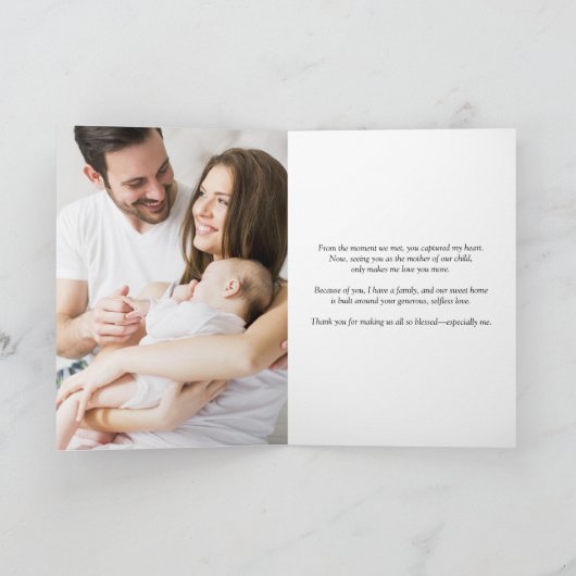 最高の母エバー引用文母の日2写真バラ金ゴールド カード (内部)