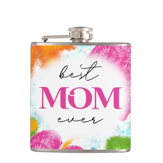 最高の母エバー昇華デザイン フラスク (正面)
