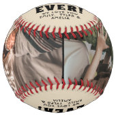 最高の母エバー赤いハート母の日2写真 ソフトボール (正面)