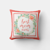 最高の母エバ葉ーユフローラサンゴ クッション (正面)