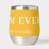 最高の母エモダンバータイポグラフィハート黄 (背面)