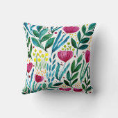 最高の母オレンジ植物文母の日 クッション (裏面)