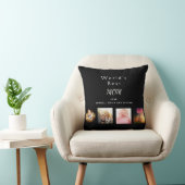 最高の母カスタム家族の写真コラージュ黒 クッション (椅子)