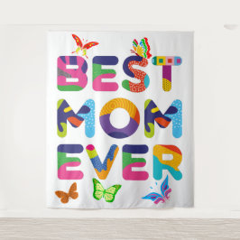 最高の母カラフル タペストリー