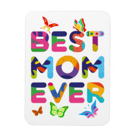 最高の母カラフル マグネット